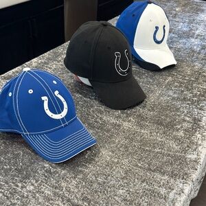 Men’s Indianapolis Colts hats. All L/XL.